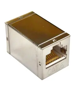 RJ-45 Соединитель витой пары экранированный кат. 6 под коннекторы