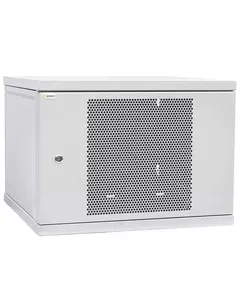 IPCOM 12U 600x600 Шафа телекомунікаційна двері перфорація (сіра)