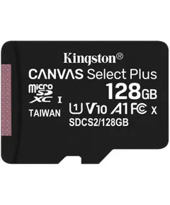 Kingston microSD 128GB C10 UHS-I R100MB/s + SD Карта памяти