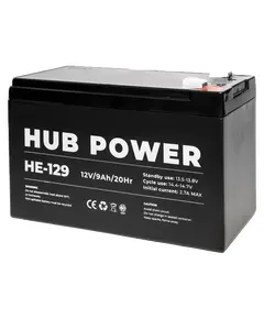 Hub Power HE-129 12V 9AH Аккумуляторная батарея
