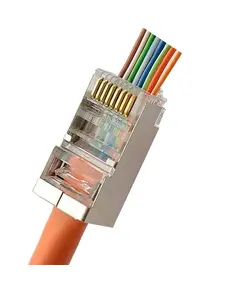 Kingda RJ45 STP кат. 5e Коннектор со сквозными отверстиями
