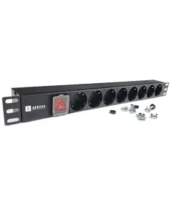EServer 220В 19" 1U Удлинитель на 8 розеток