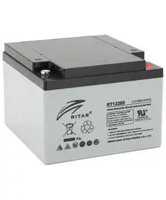 RITAR RT12260 26A•г 12В Свинцево-кислотна акумуляторна батарея