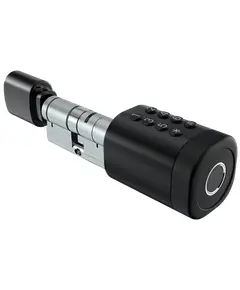 SEVEN LOCK SL-7774BF black (35-90мм) (циліндр) Біометричний замок