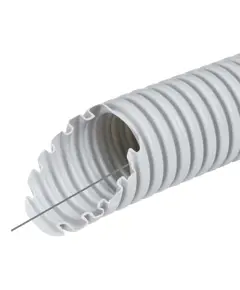 Kopos 320 N/5см ПВХ 16мм 50 м Труба гофрированная электромонтажная с протяжкой темно-серая