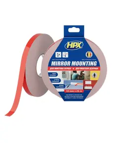 HPX DS1925 MIRROR MOUNTING 19мм х 25м Лента двухсторонняя вспененная для зеркал