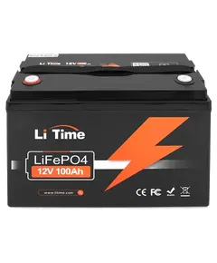 Li-TIME 12.8В 100А•год 100А Літієва акумуляторна батарея