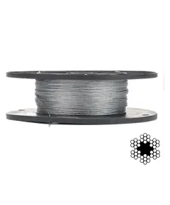 APRO 1,5мм DIN 3055 (6x7) бухта 200м Трос оцинкованный