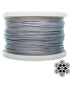 APRO 3 мм DIN 3055 (6х7+1х7) А2 200 м Трос нержавеющий