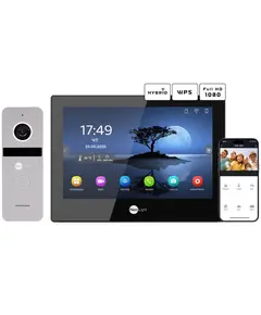 Neolight ALPHA Hybrid Black + SOLO FHD Silver Комплект відеодомофону