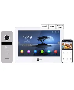 Neolight ALPHA Hybrid + SOLO FHD Silver Комплект відеодомофону