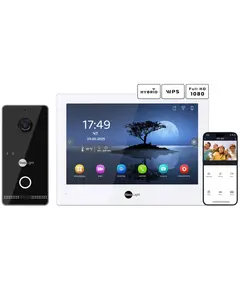 Neolight ALPHA Hybrid + OPTIMA IPW Black Комплект відеодомофону