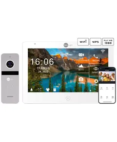 Neolight MEZZO Hybrid + SOLO FHD Silver Комплект видеодомофона