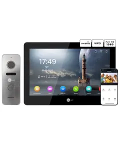 Neolight MEZZO Hybrid Black + PRIME FHD Silver с уголком Комплект видеодомофона