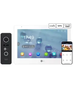 Neolight MEZZO Hybrid + PRIME FHD Black с уголком Комплект видеодомофона