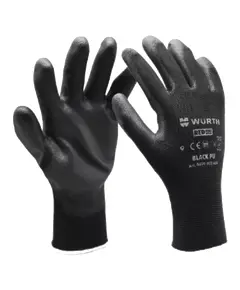 Wurth Black PU р.9 Рукавиці монтажні