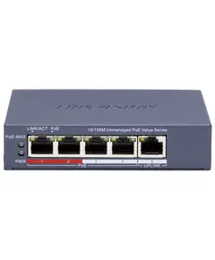 Hikvision DS-3E0105P-E/M(C) POE Коммутатор 5 портов неуправляемый