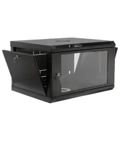 19" 6U, 600x500x373мм акриловое стекло, черный Шкаф