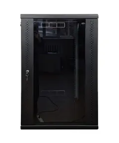EServer 18U 600х500х907 стекло, черная Шкаф