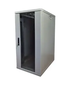 EServer 24U-600х800, стекло, серая Шкаф напольный