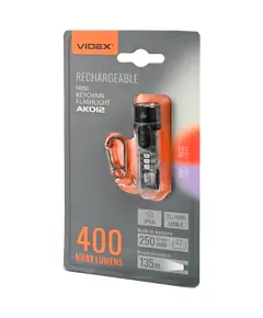 VIDEX VLF-AK012 400Lm 5000K Портативний багатофункціональний ліхтарик