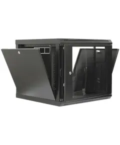 19" 9U 600x600x507мм акриловое стекло черное Шкаф