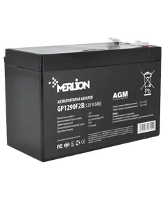 MERLION AGM GP1290F2B 12В 9А•ч Аккумуляторная батарея