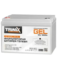 Trinix TGL12V100Ah/20Hr Акумулятор 12В 100А/год гелевий