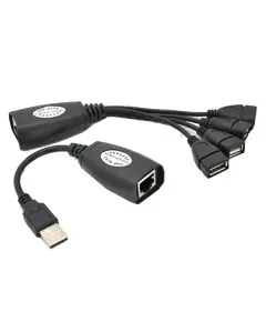 RJ-45 to AM + RJ-45 to 4xAF 50 м Удлинитель USB 2.0 сигнала по F/UTP