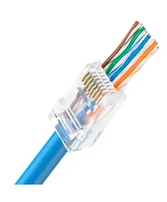 зі наскрізними отворами 100 шт Конектор UTP RJ45 кат. 5e