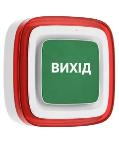 Ajax EN54 FireProtect (Sounder/VAD) white пожежний світлозвуковий "ВИХІД" Cповіщувач