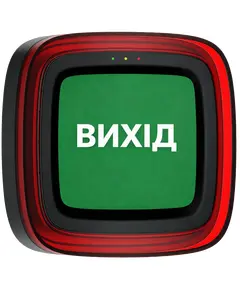 Ajax EN54 FireProtect (Sounder/VAD) black пожежний світлозвуковий "ВИХІД" Cповіщувач