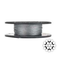 APRO 1мм DIN 3053 (1x19) бухта 200м Трос оцинкованный