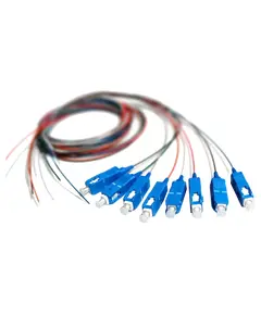 SM SC/UPC 1.5 m Easy strip для 8 вол. (Bl,Or,Gn,Br,Wh,Gr,Rd,Bk) Набор цветных пигтейлов