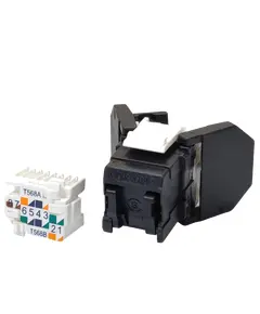Corning Модуль Keystone UTP RJ45 кат. 6, черный
