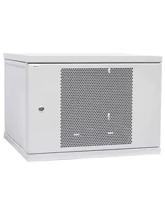 IPCOM 9U 600x450 Шафа телекомунікаційна двері перф (сірий)