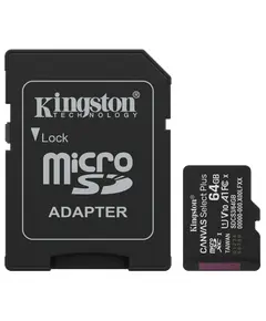 Kingston MICRO SDXC 64GB UHS-I W/ADAPTER Модуль флеш-пам'яті