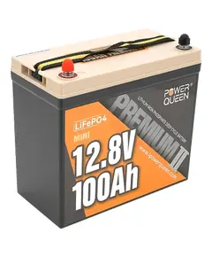 Power Queen LiFePO4 12.8В 100А•г Mini 1280Вт•г Аккумуляторна батарея