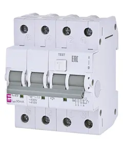 ЕТІ KZS-4M 3p+N 25/0.03 6kA Дифавтомат