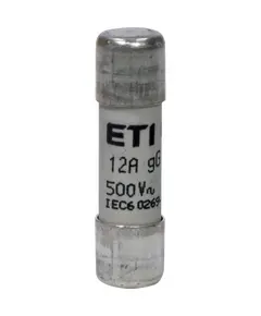 ETI CH10x38 gG 12A 500V Запобіжник