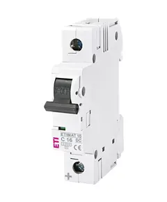 ЕТІ ETIMAT 10 DC 1p C 16A (6 kA) Автоматичний вимикач