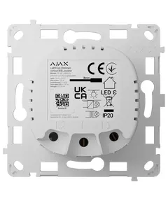 Ajax LightCore (Dimmer) vertical [55] (8EU) ASP white Бездротовий розумний сенсорний димерний вимикач світла
