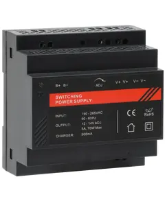 DR12060-02B 12V/5A Блок живлення на DIN рейку