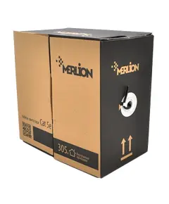 Merlion зовнішній КНП UTP (4*2*0.5) 4p 24 AWG CCA ПЕ (305м) чорний Кабель