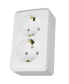 Schneider Electric PRIMA WDE001048 Подвійна розетка з заземленням