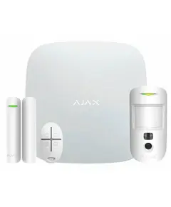 Ajax StarterKit Cam Plus (8EU) UA white Комплект охранной сигнализации с LTE