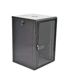 UA-MGSWL186B Шафа 19"18U, 600x600x907мм (Ш*Г*В), економ, акрилове скло, чорна