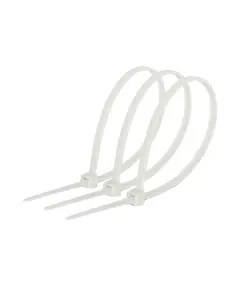 Стяжка Ziplex кабельна 3х150 біла (100шт)