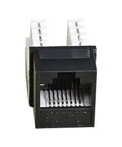 EPNew 6KTVM-U0BK Модуль KeyStone RJ45 UTP, кат. 6, 110, Slim, W - 16.6 мм, чорный