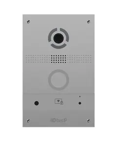 Bas-IP AV-08FB silver IP вызывная панель с распознанием лиц и считывателем UKEY